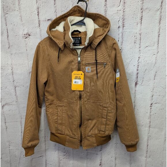 Carhartt Wildwood Jacket Small Beth Dutton Yellowstone 100815 Sherpa Lined Loose - Picture 2 of 12